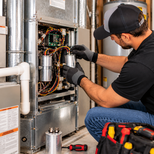 Heater Capacitors Replacement